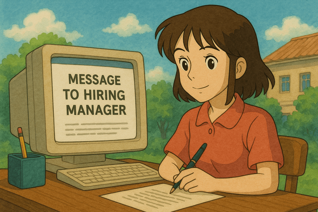 Message to Hiring Manager: How to Write a Standout Note