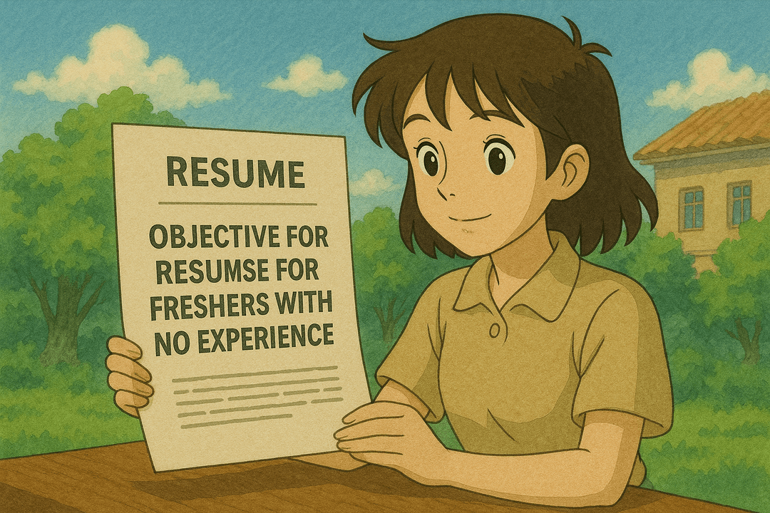 Objective for Resume for Freshers with No Experience: Writing Tips and Samples