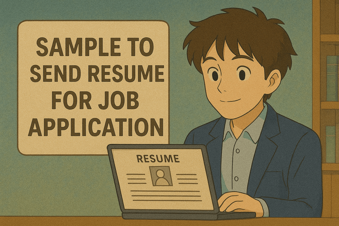 Sample Email to Send Resume for Job Application: Templates and Tips